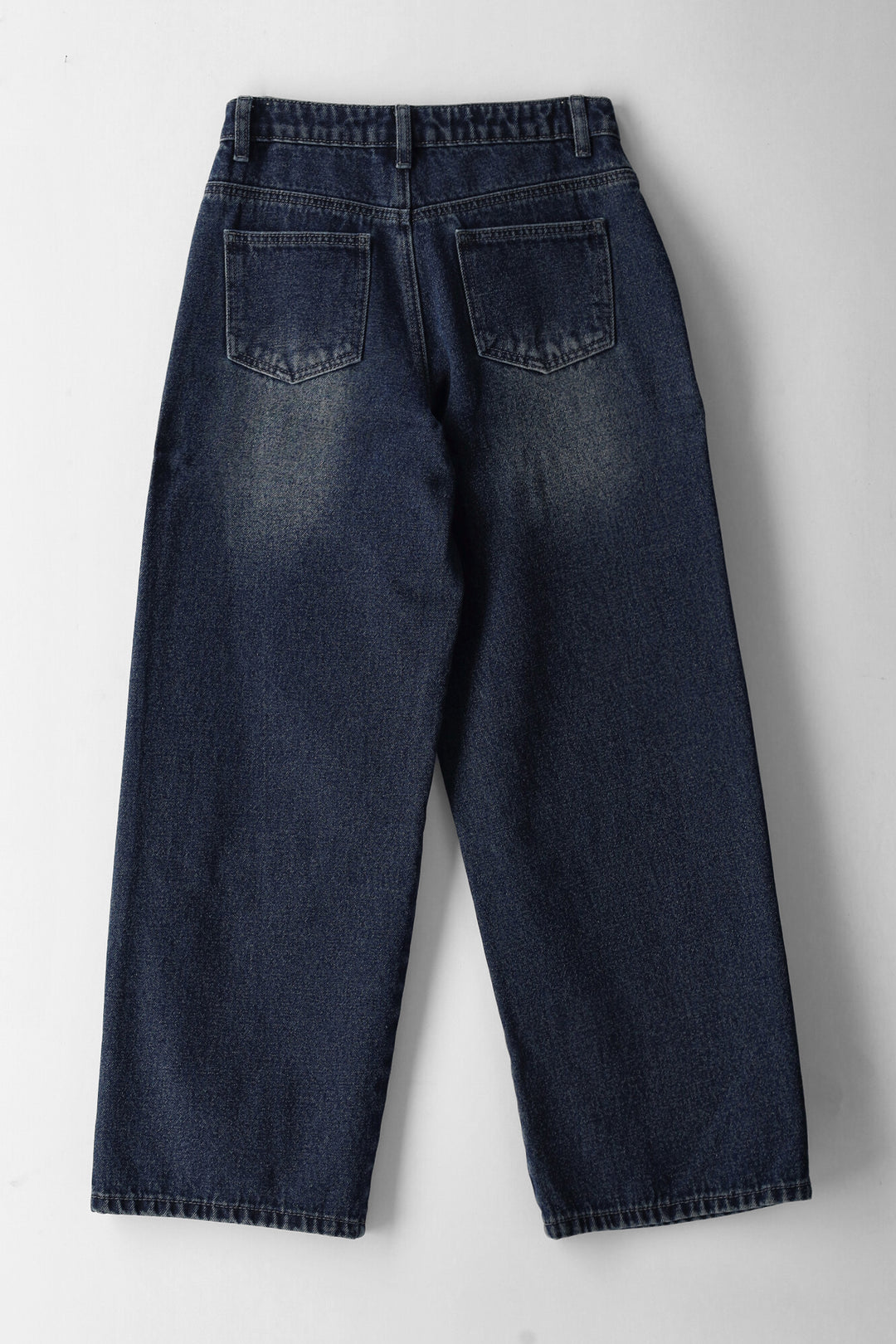 Girls Teastain Stud Panel Wideleg Denim - Ink