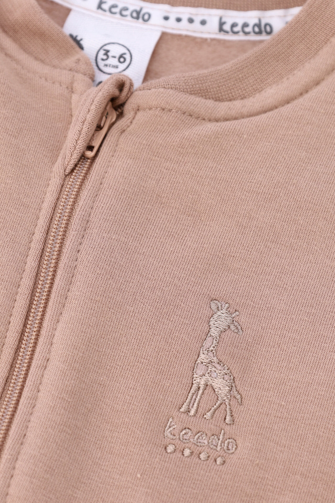 Keedo Baby Boys Core Fleece Sleepsuit - Taupe