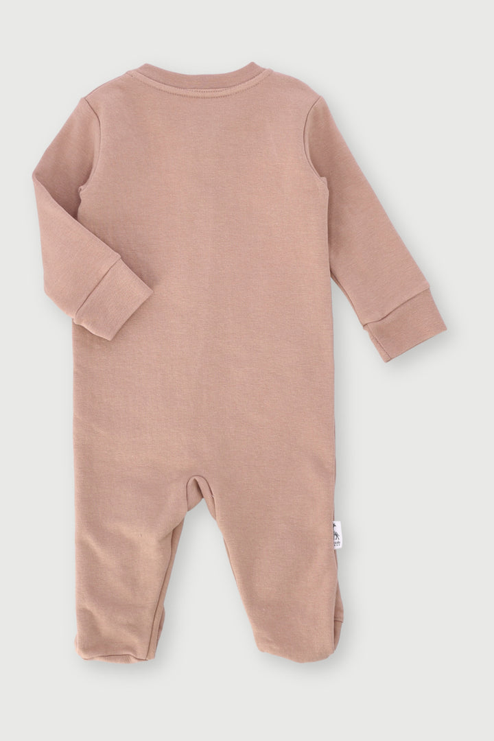 Keedo Baby Boys Core Fleece Sleepsuit - Taupe
