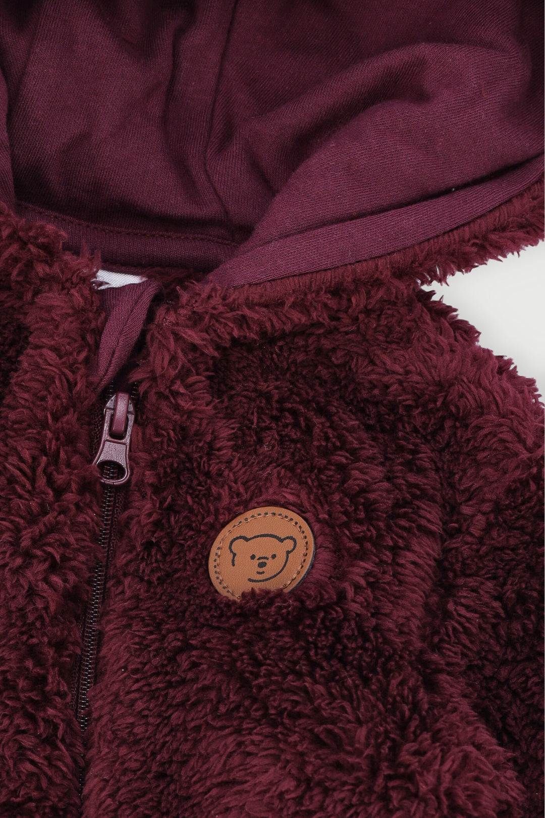 Baby Girls Core Sherpa Fleece Sleepsuit - Grape