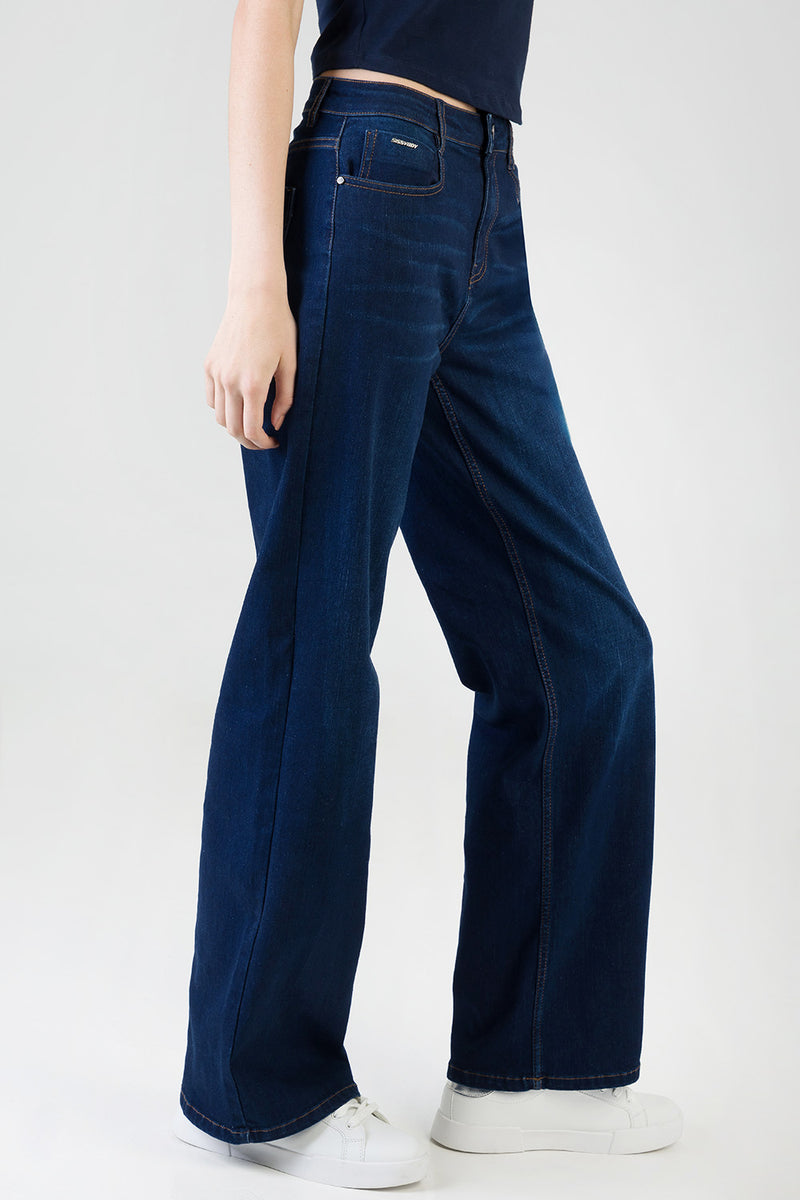 Sophia High Waist Wide Leg Denim - Dark Wash