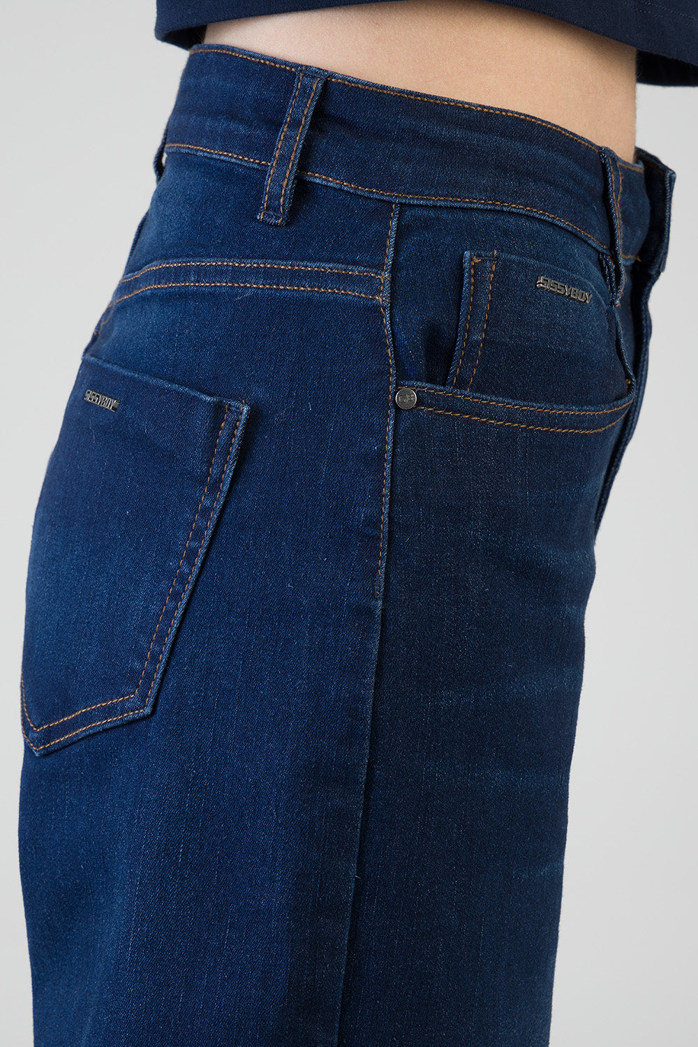 Sophia High Waist Wide Leg Denim - Dark Wash