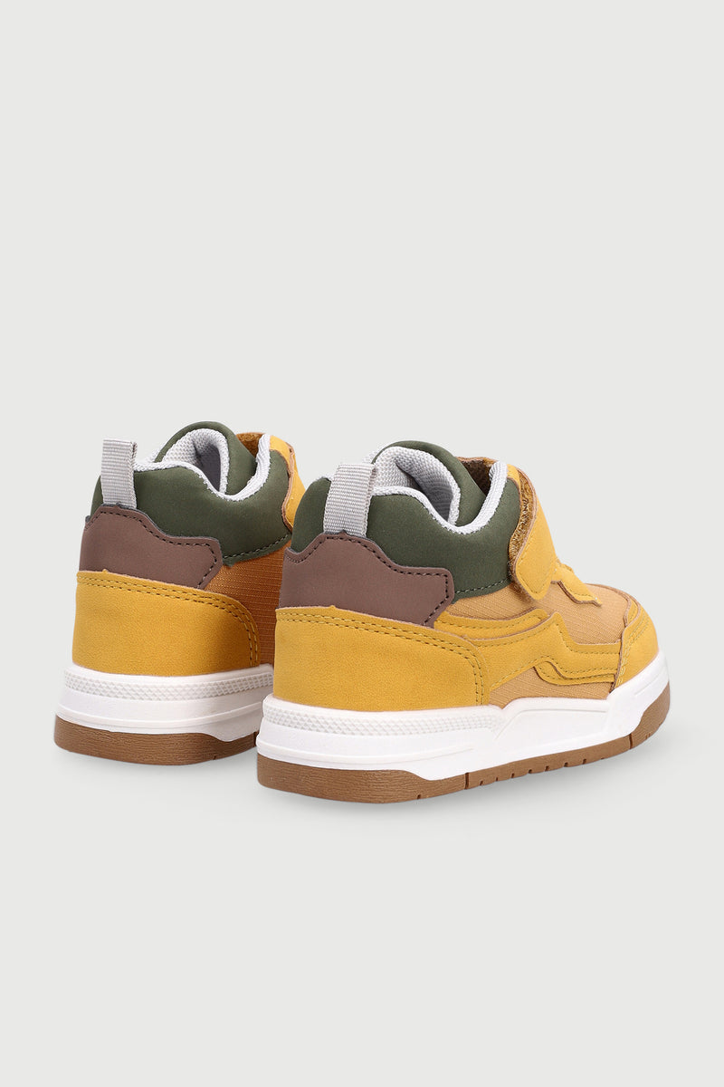 Pre-Boys Midtop Sneaker - Honey Yellow
