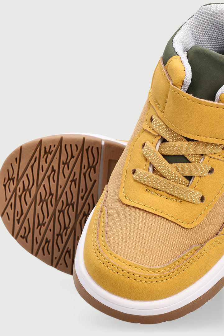 Pre-Boys Midtop Sneaker - Honey Yellow