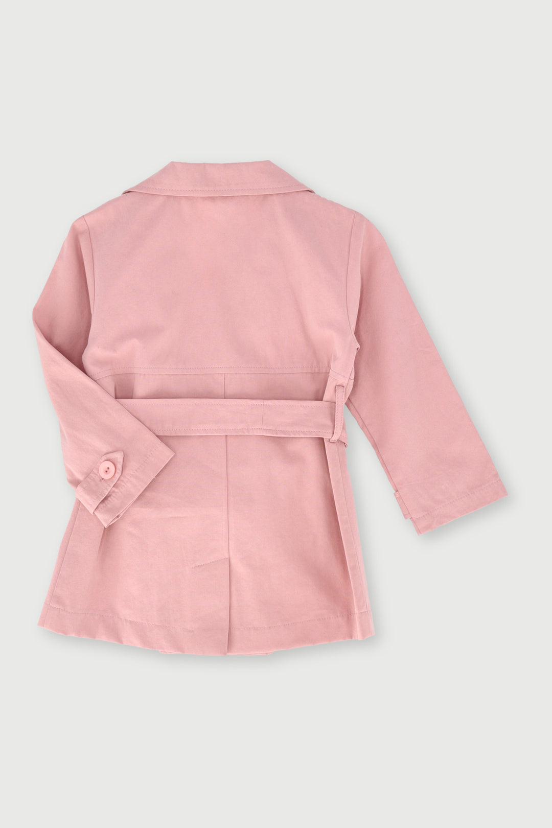 Pre-Girls Fashion Trench Coat  - Pink