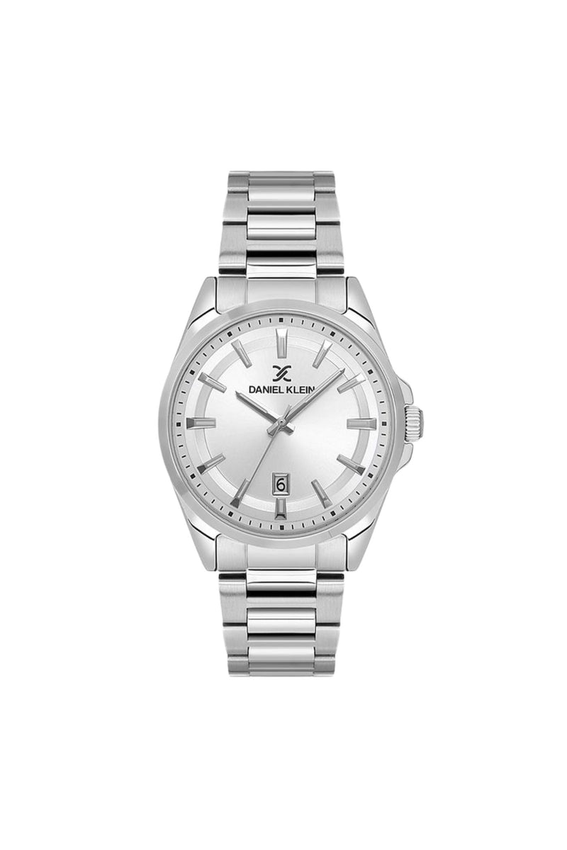 42mm Silver Case & Dial Stainless Steel Bracelet Watch