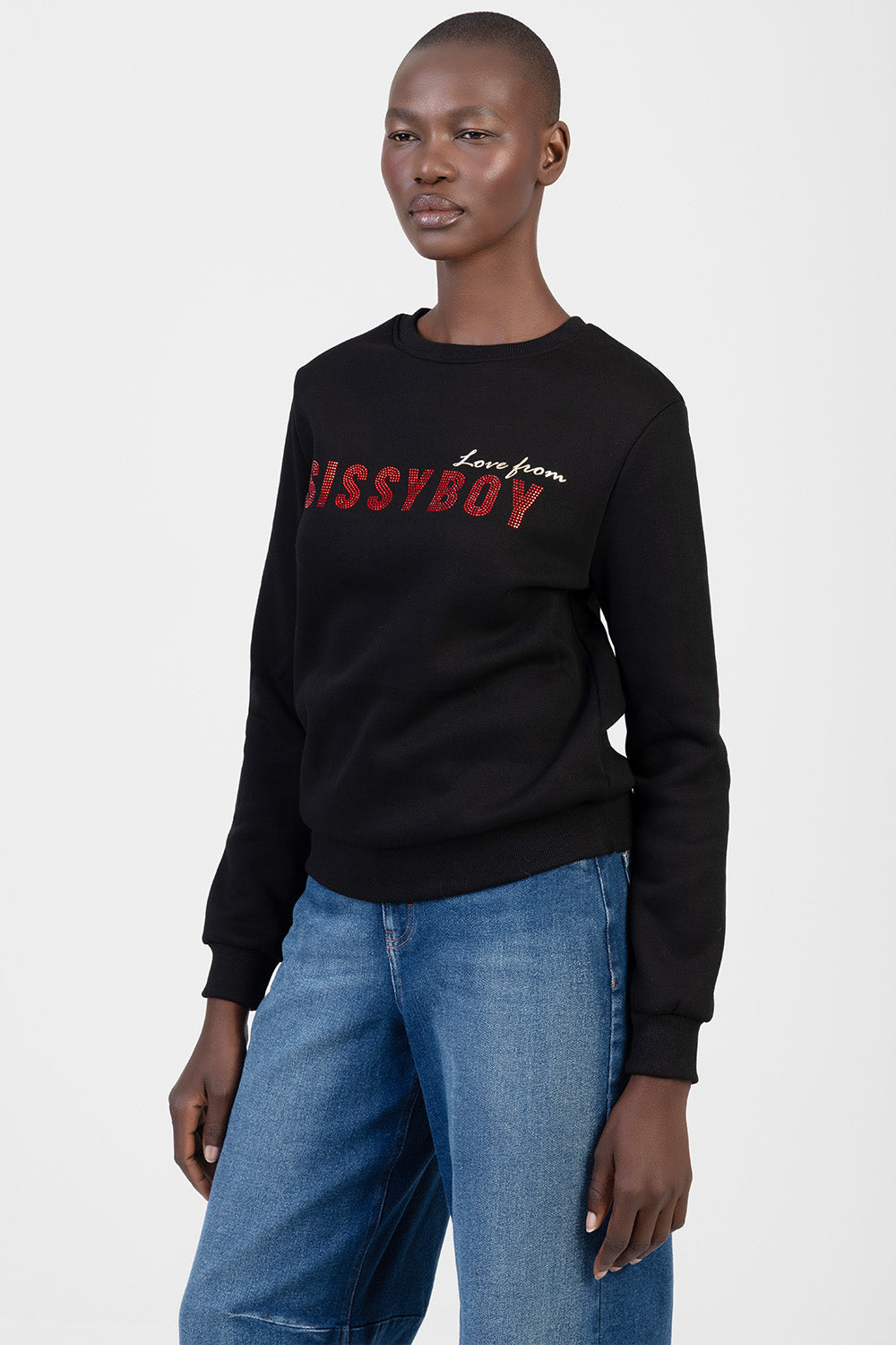 Logo Sweat Top With Bling & Foil Branding