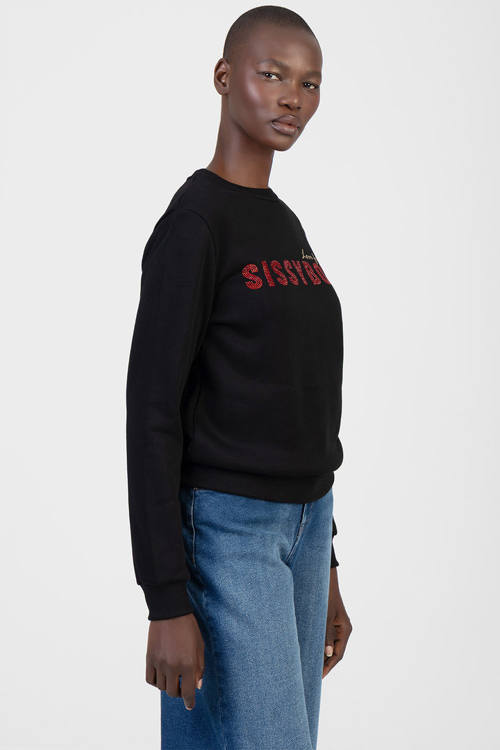 Logo Sweat Top With Bling & Foil Branding