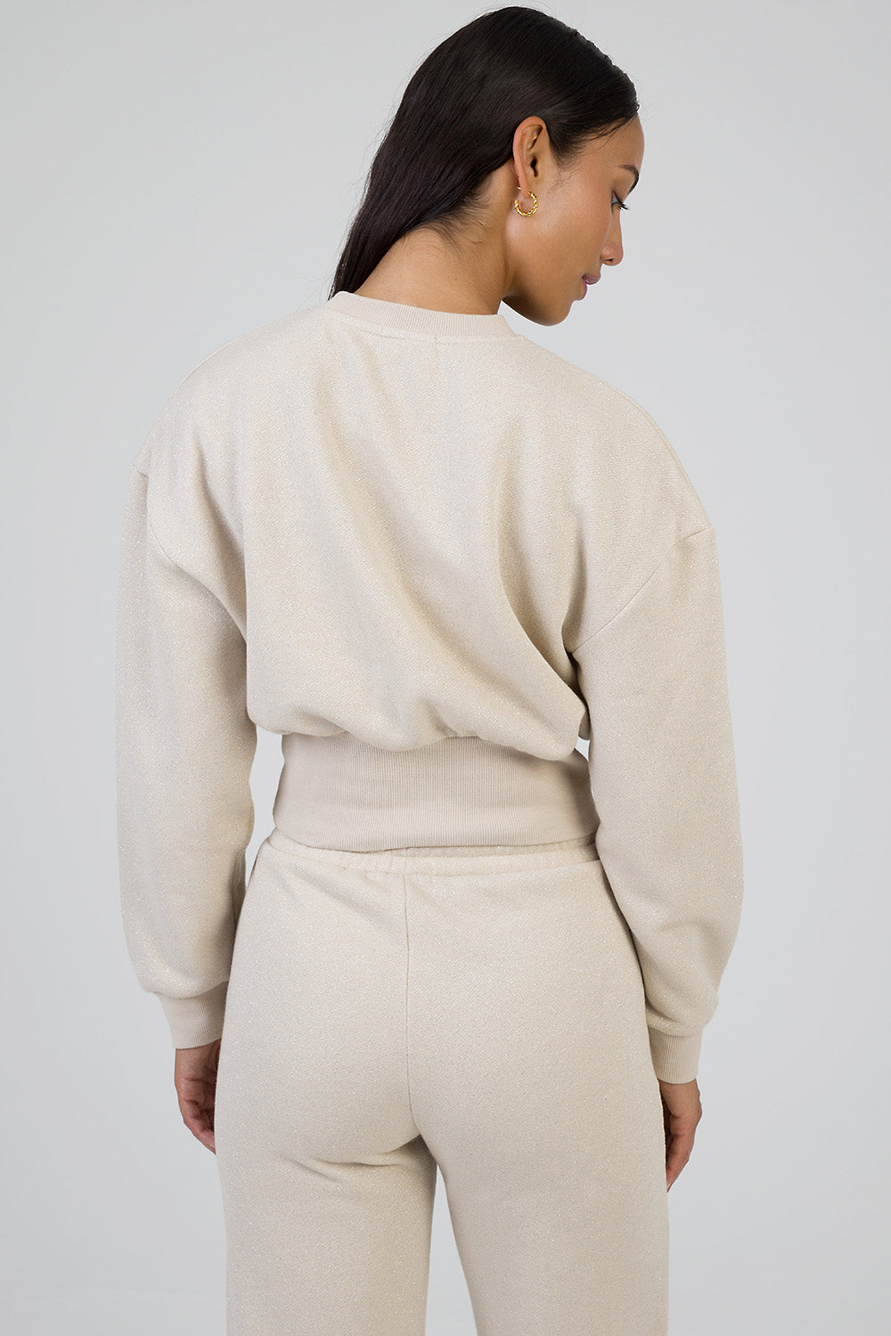 Fables Athleisure Cropped Top - Stone