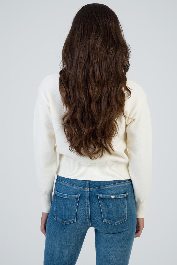 Forever Young Knit Jersey With Tonal Branding - Cream