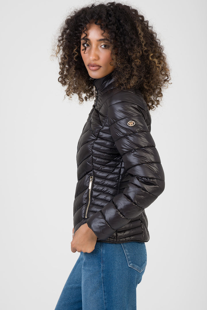 Ravilla Cropped Puffer Jacket - Black