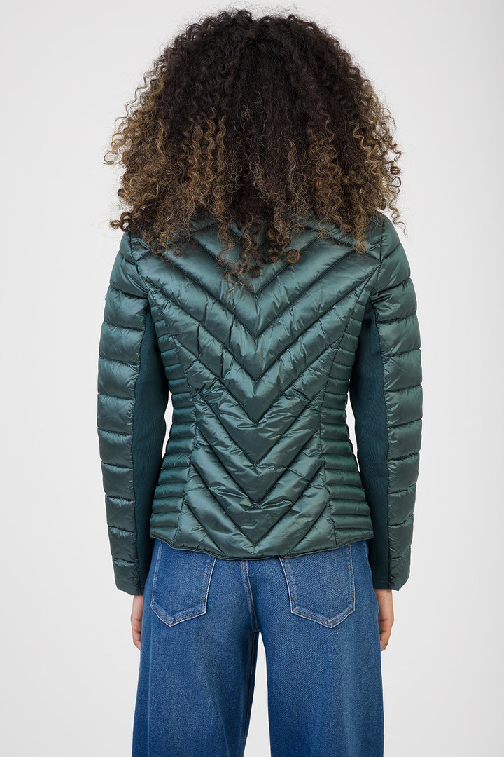 Ravilla Cropped Puffer Jacket - Green