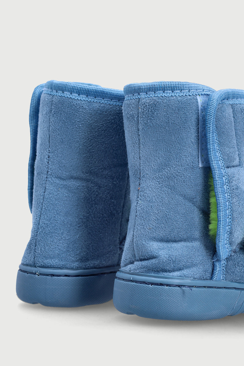 Pre-Boys Dino Slipper Boot - Blue