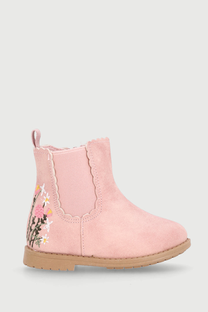 Baby Girls Embellished Chelsea Boot - Pink