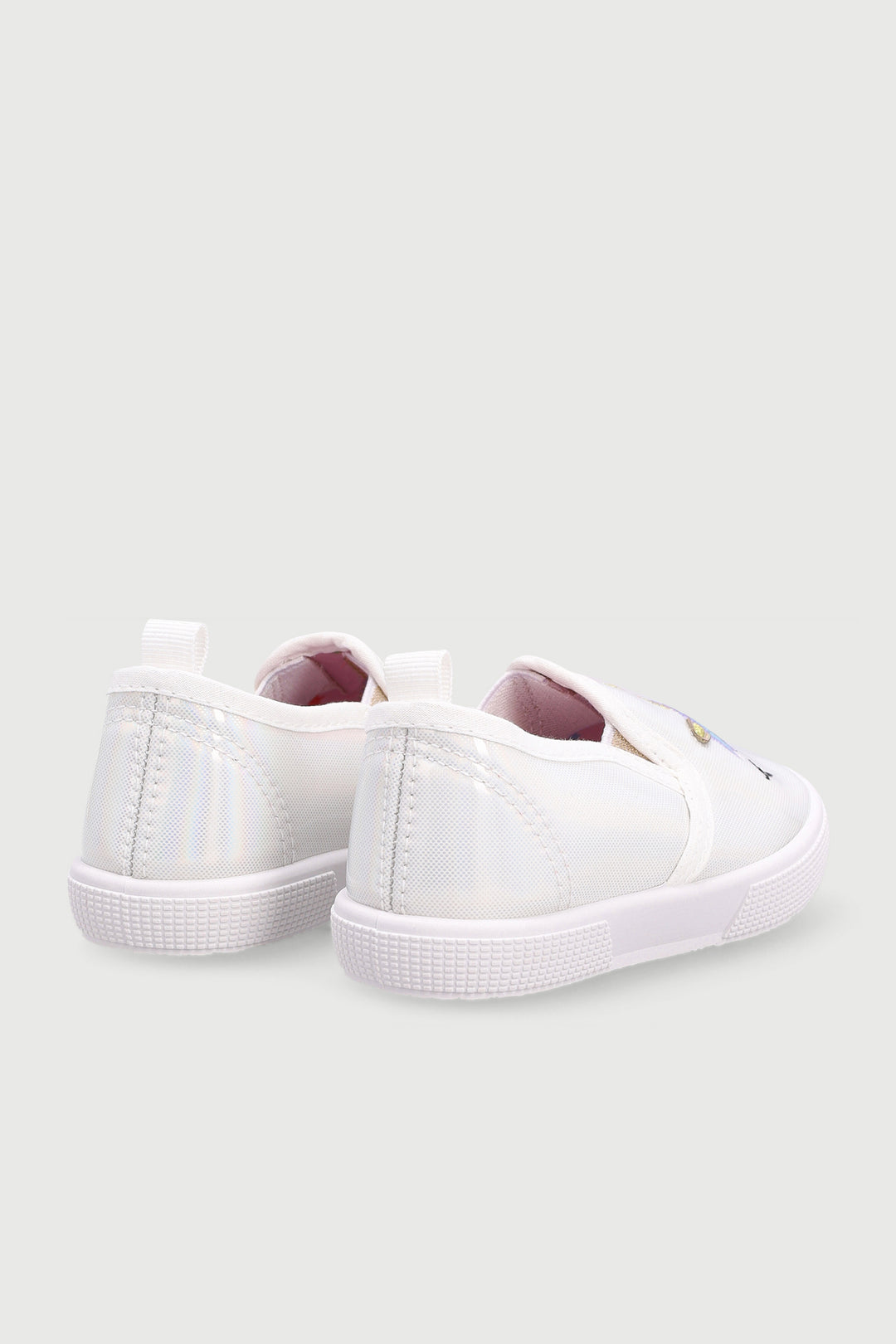 Baby Girls Unicorn Slip On Sneaker - White