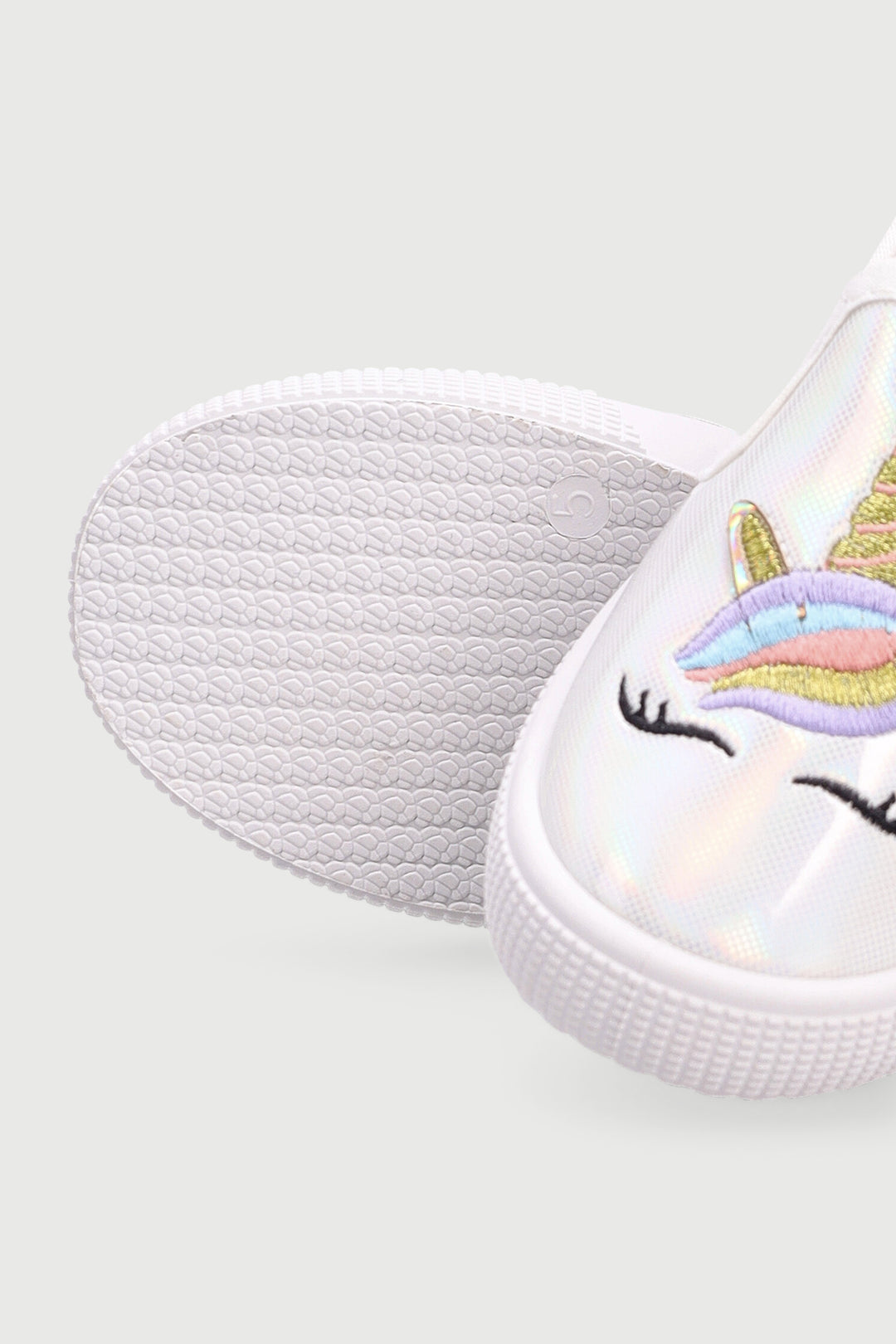 Baby Girls Unicorn Slip On Sneaker - White