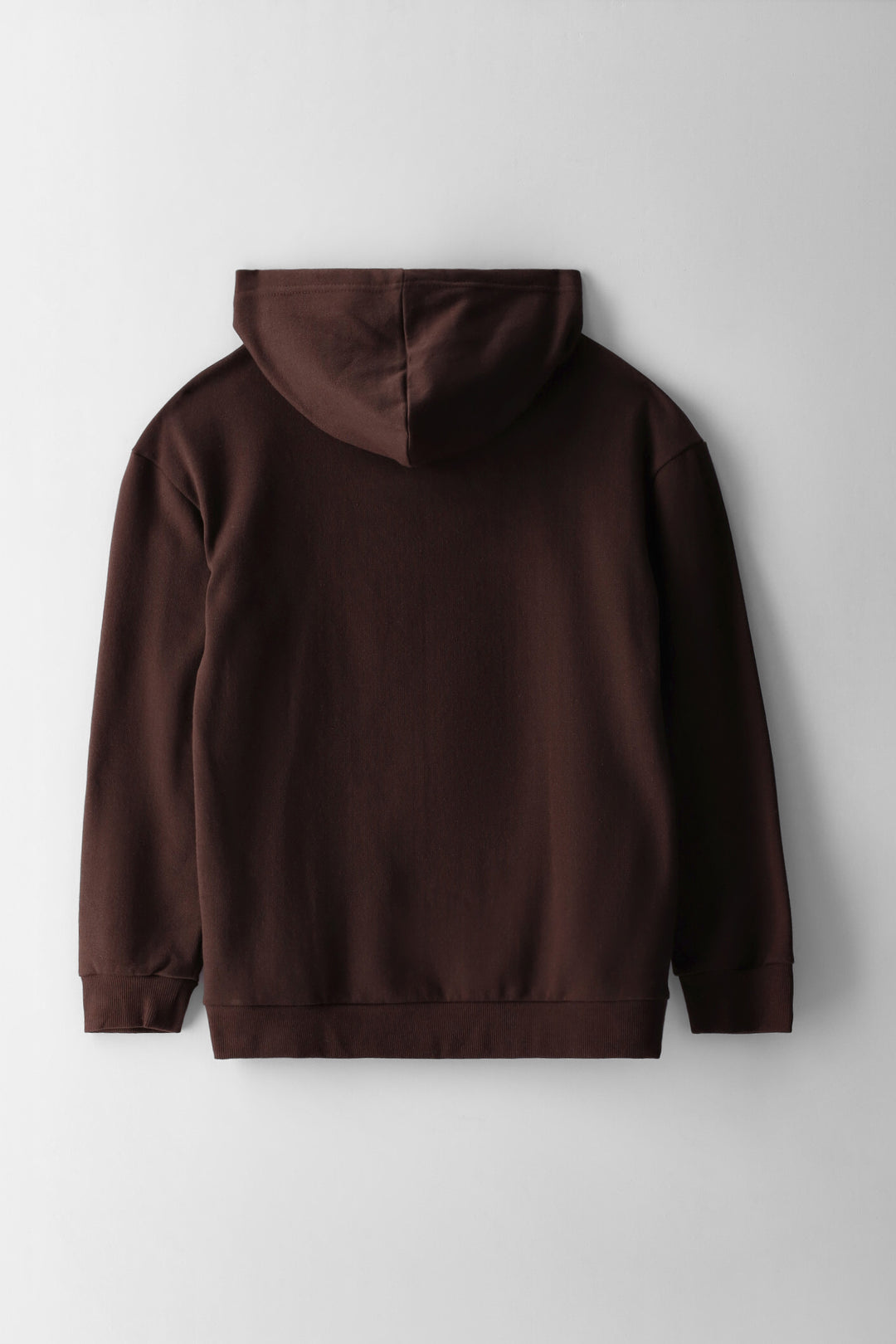Boys Headphone Print Hoody - Chocolate