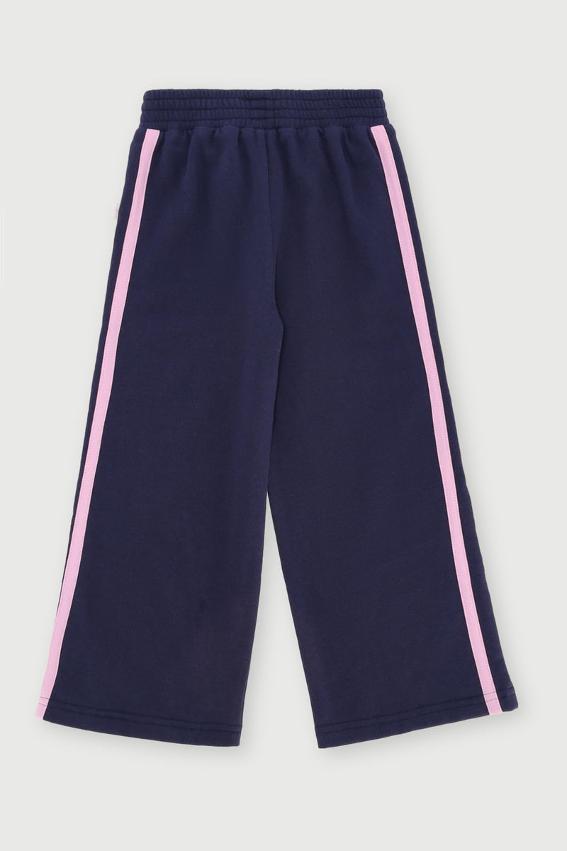 Pre-Girls Always Unicorn Wide Leg Pant - Navy