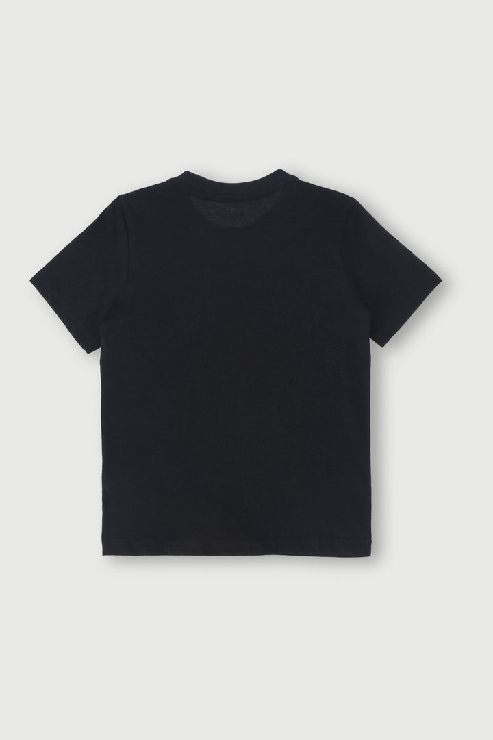 Pre-Boys Essential Cat Logo Tee - Black
