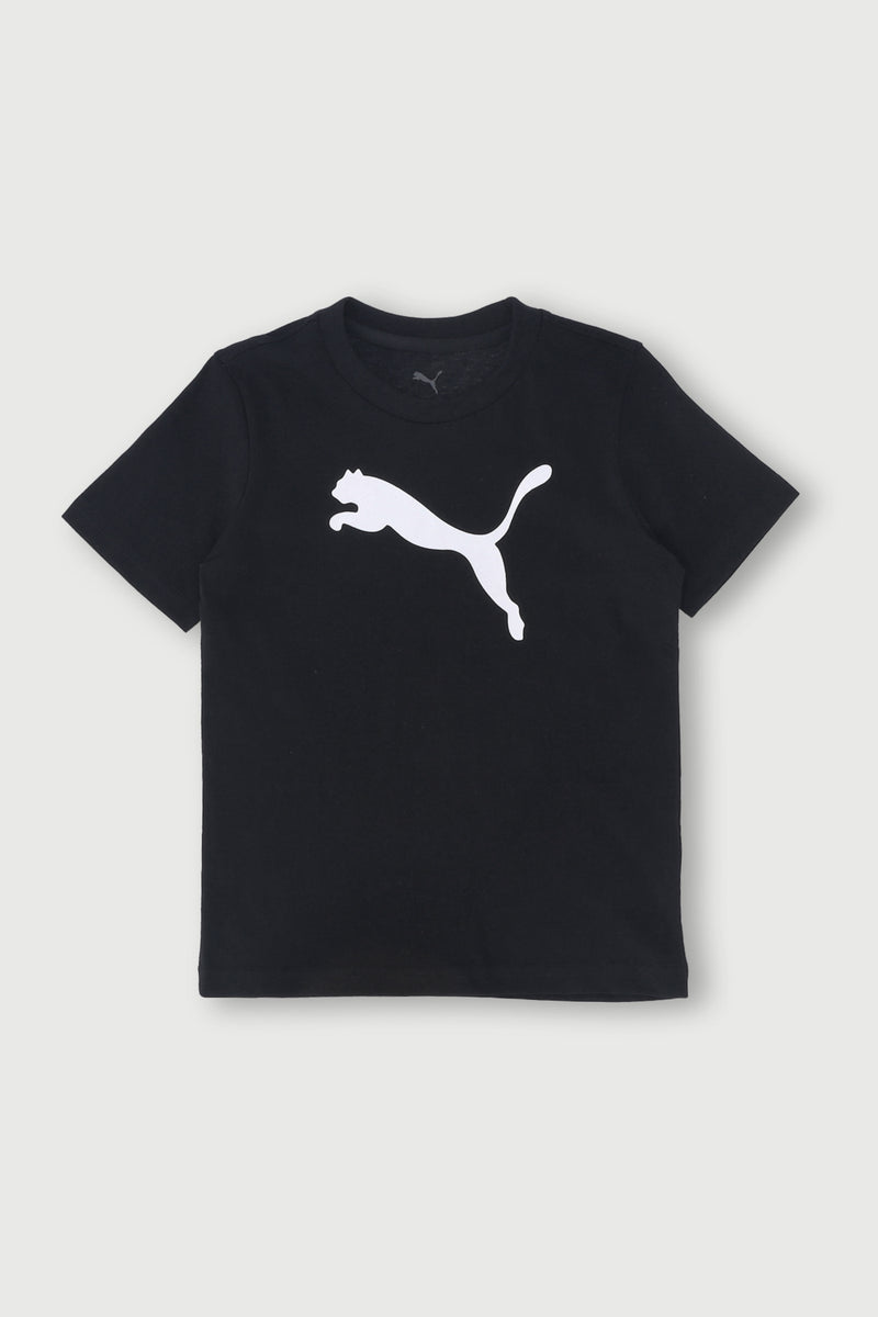 Pre-Boys Essential Cat Logo Tee - Black