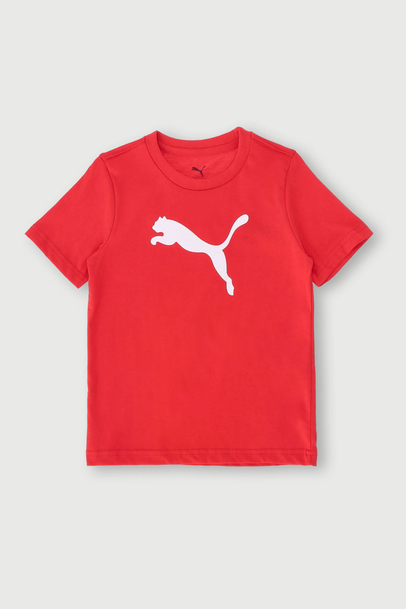 Pre-Boys Essential Cat Logo Tee - Red