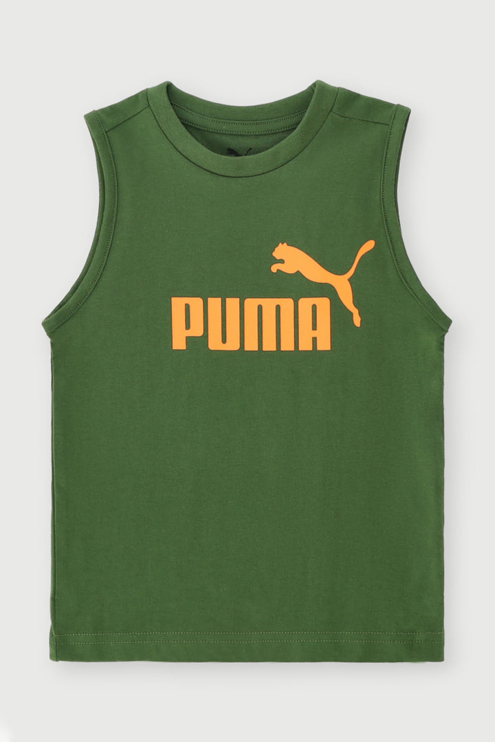 Pre-Boys Logo Essential Tank Top - Green