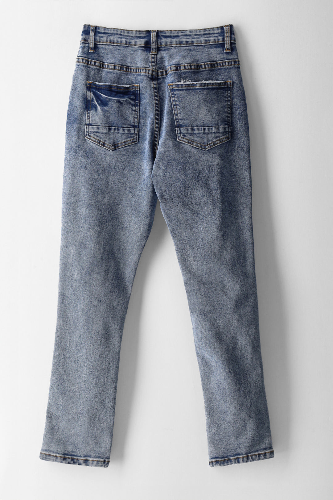 Boys Ripped Slim Jean - Acid Wash
