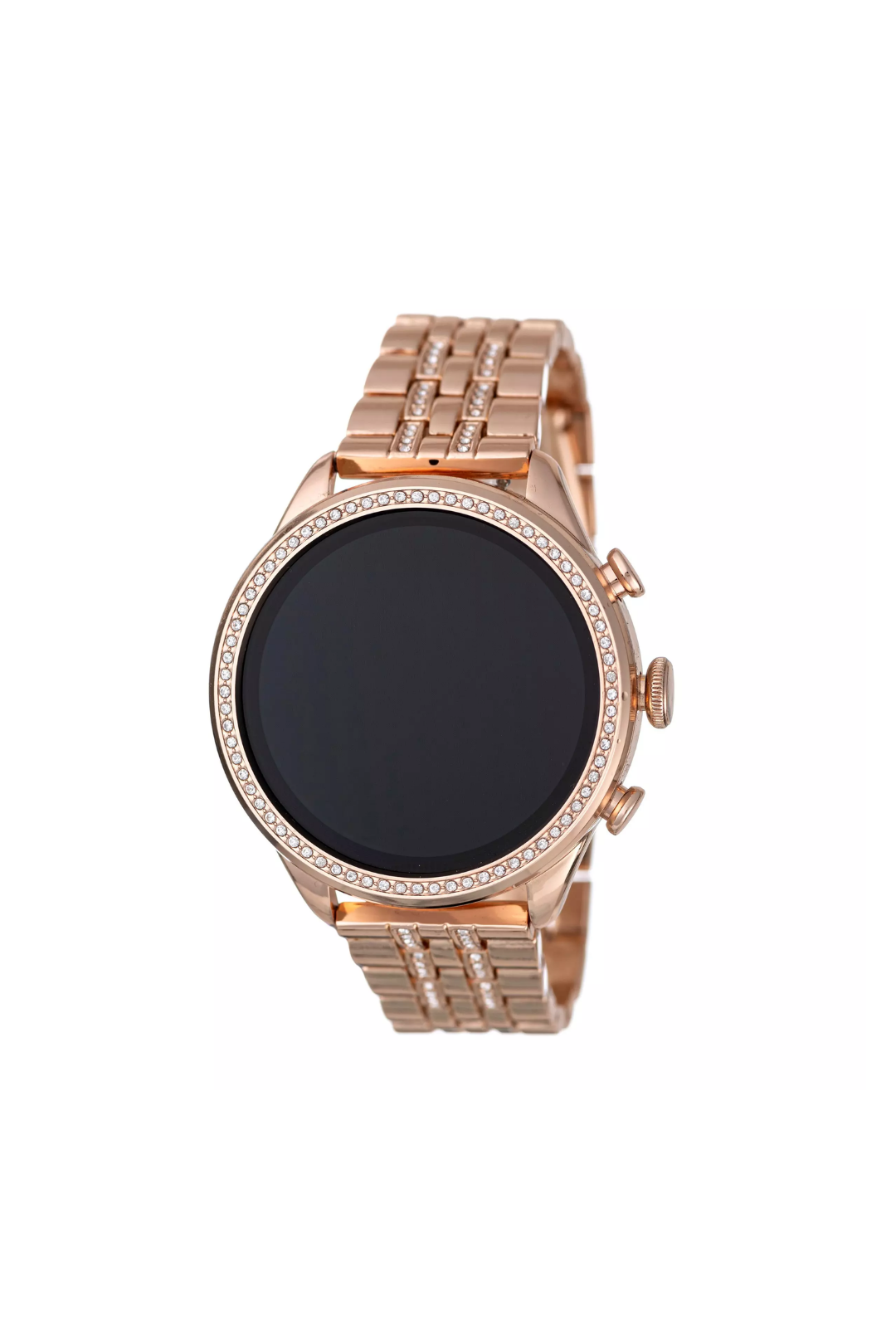 Smart Bracelet Watch + Silicone Band Set - Rose Gold
