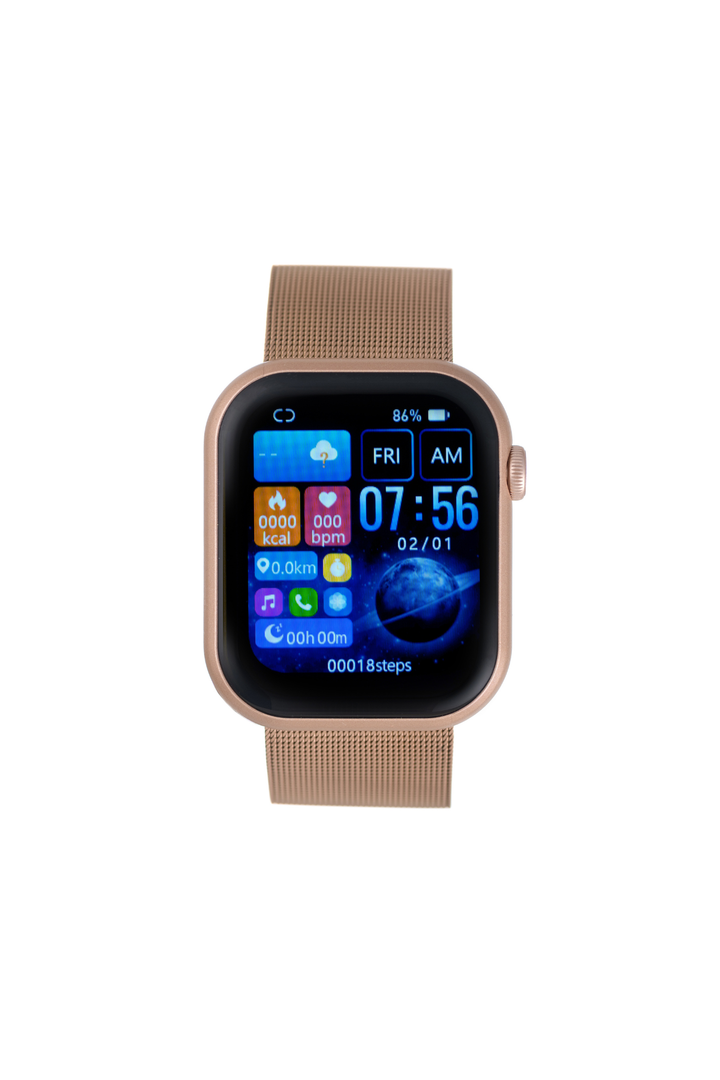 Rvlri 37Mm X 45Mm Smart Watch, Rg Mesh Band - Rose Gold