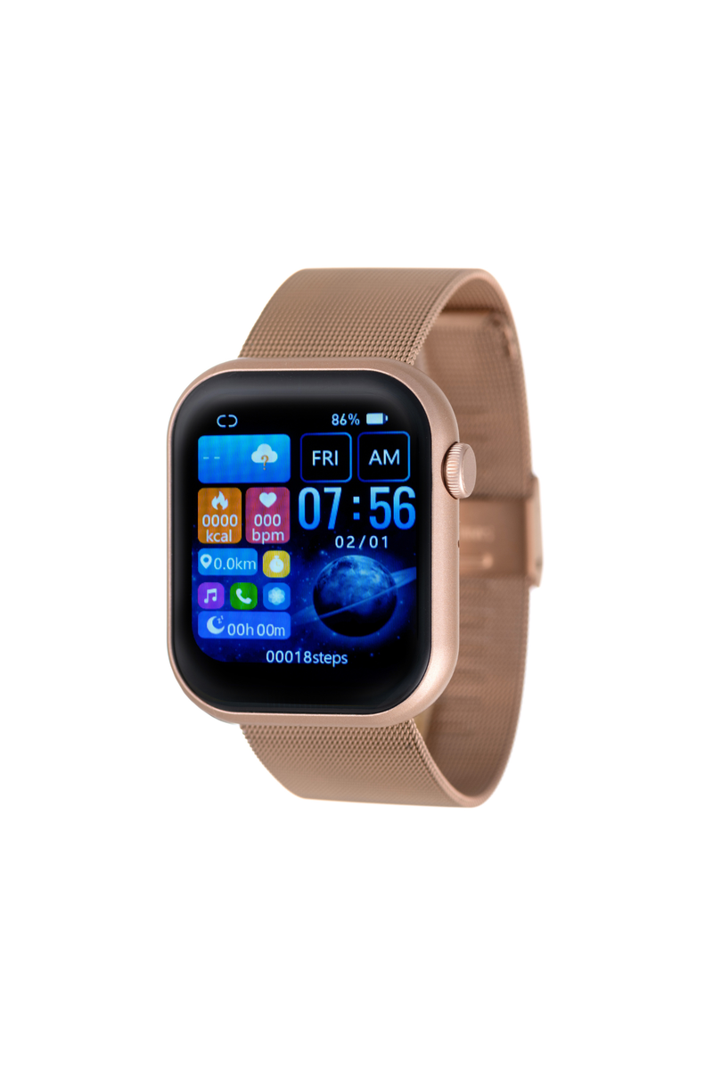 Rvlri 37Mm X 45Mm Smart Watch, Rg Mesh Band - Rose Gold