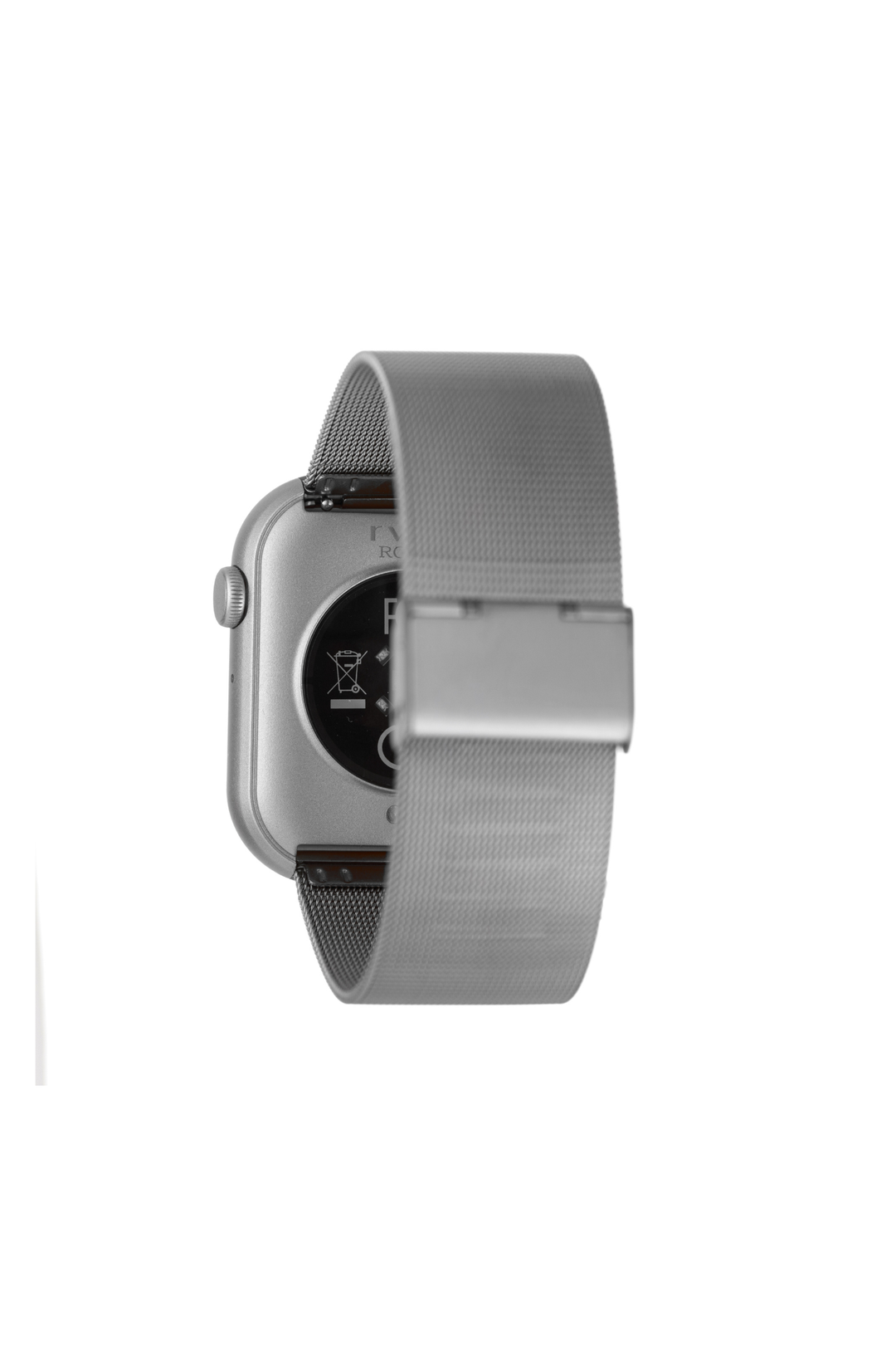Rvlri 37Mm X 45Mm Swart Watch, Silver Band - Silver