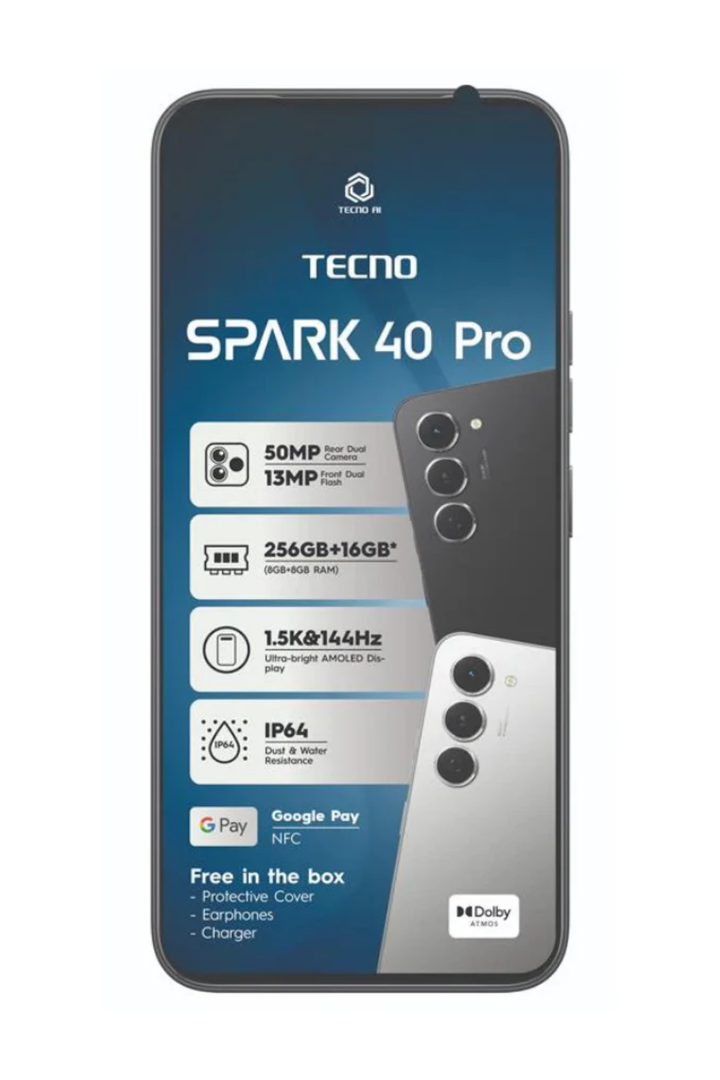Spark 40 Pro 8/256GB 4G - Black