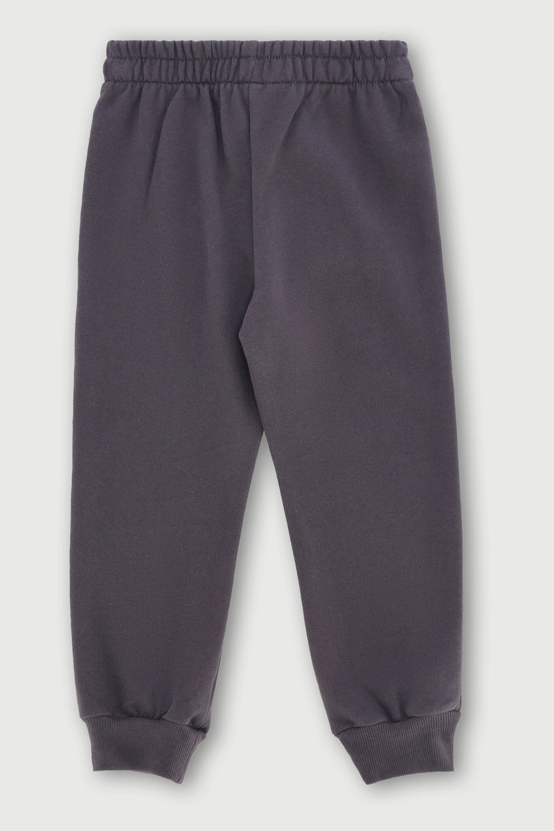 Pre-Boys Printed Monster Truck Fleece Jogger - Dark Grey