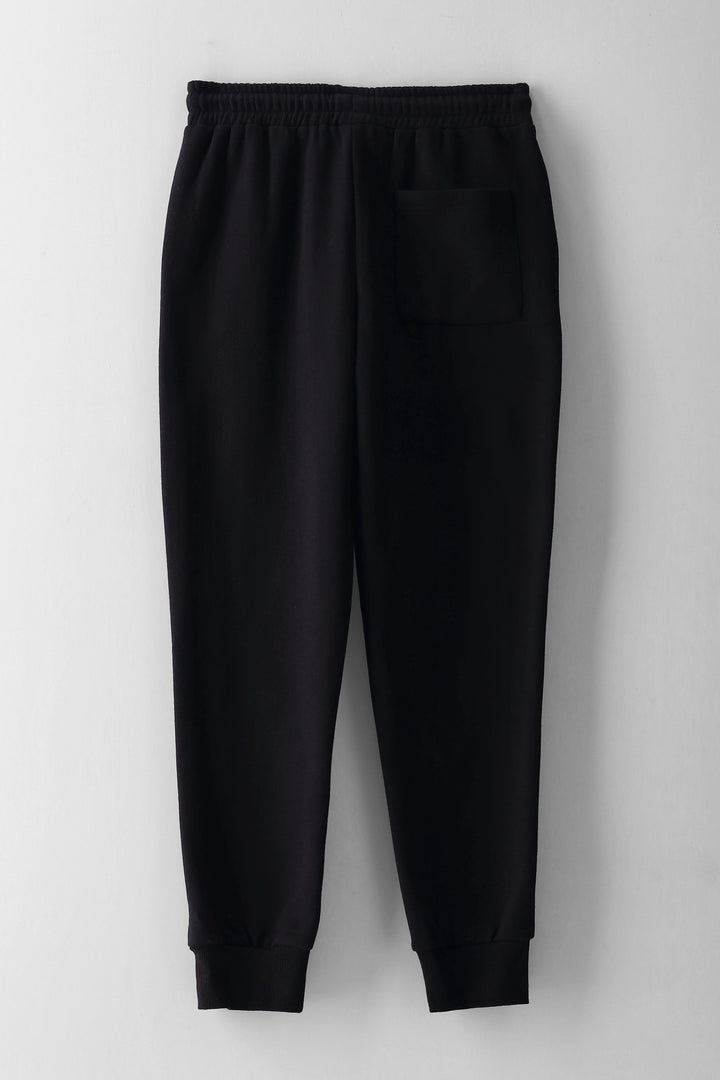 Boys Street Print Jogger - Black