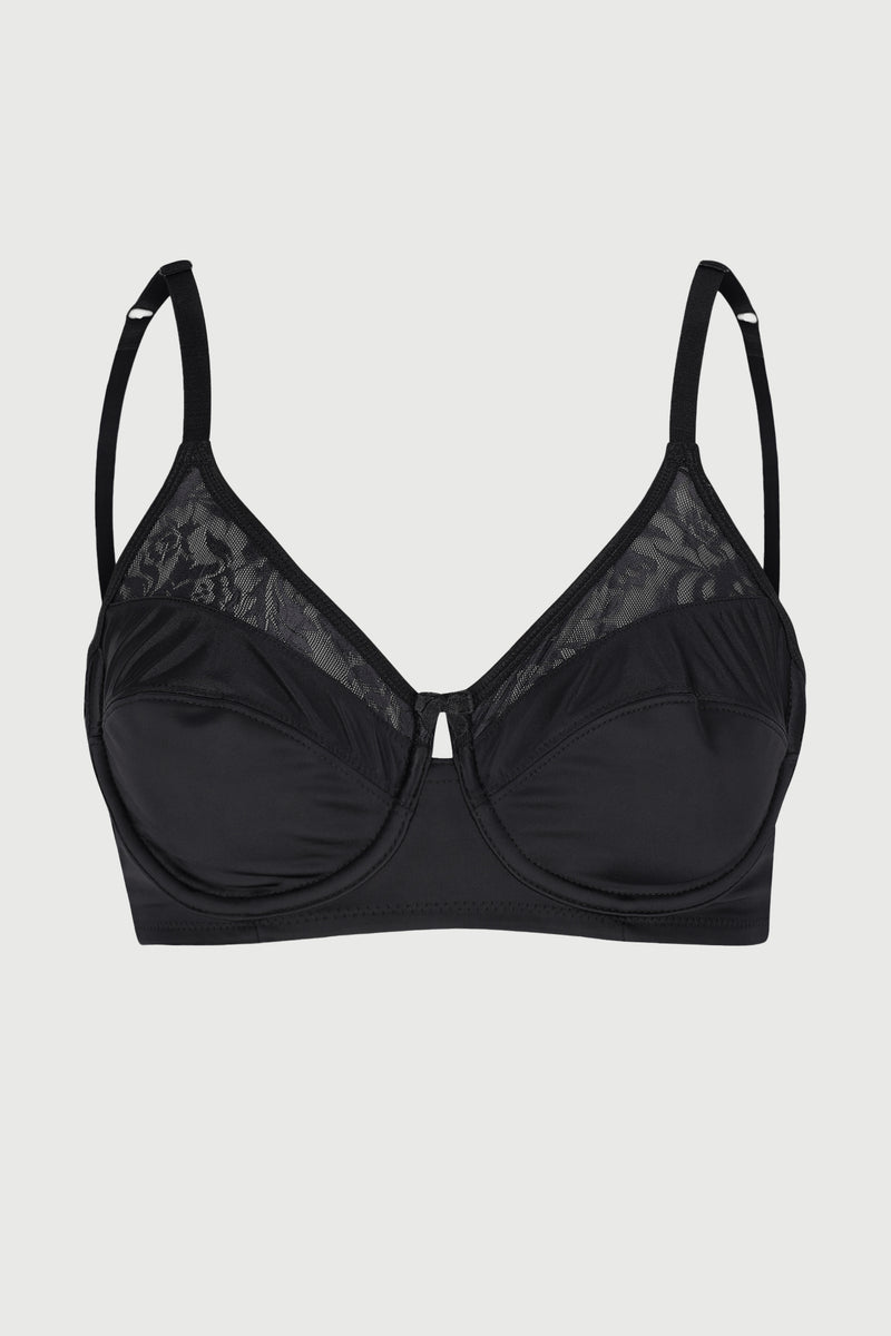 Miracle Underwire Racerback Bra - Black