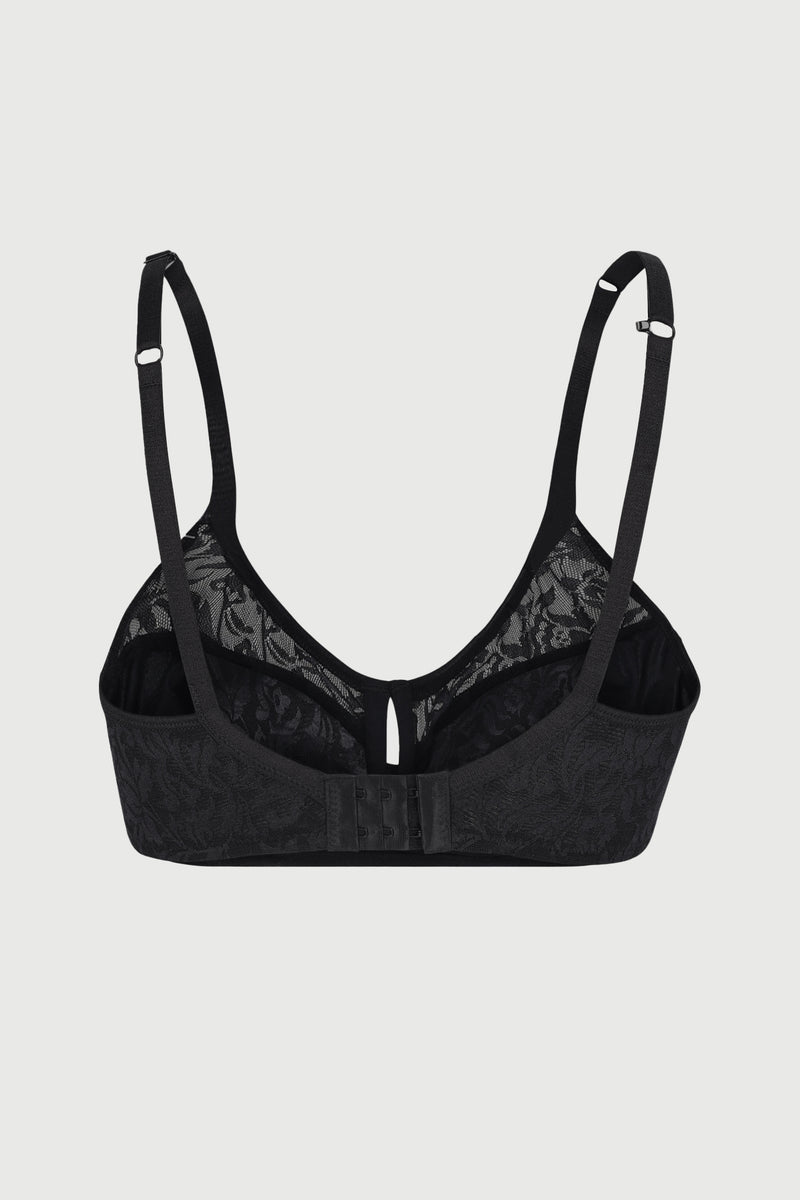 Miracle Underwire Racerback Bra - Black