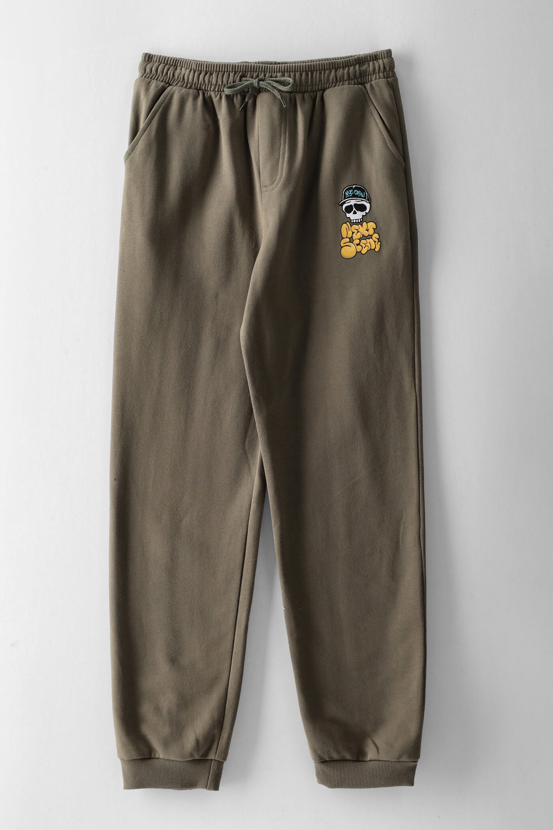 Boys Skate Print Jogger - Olive