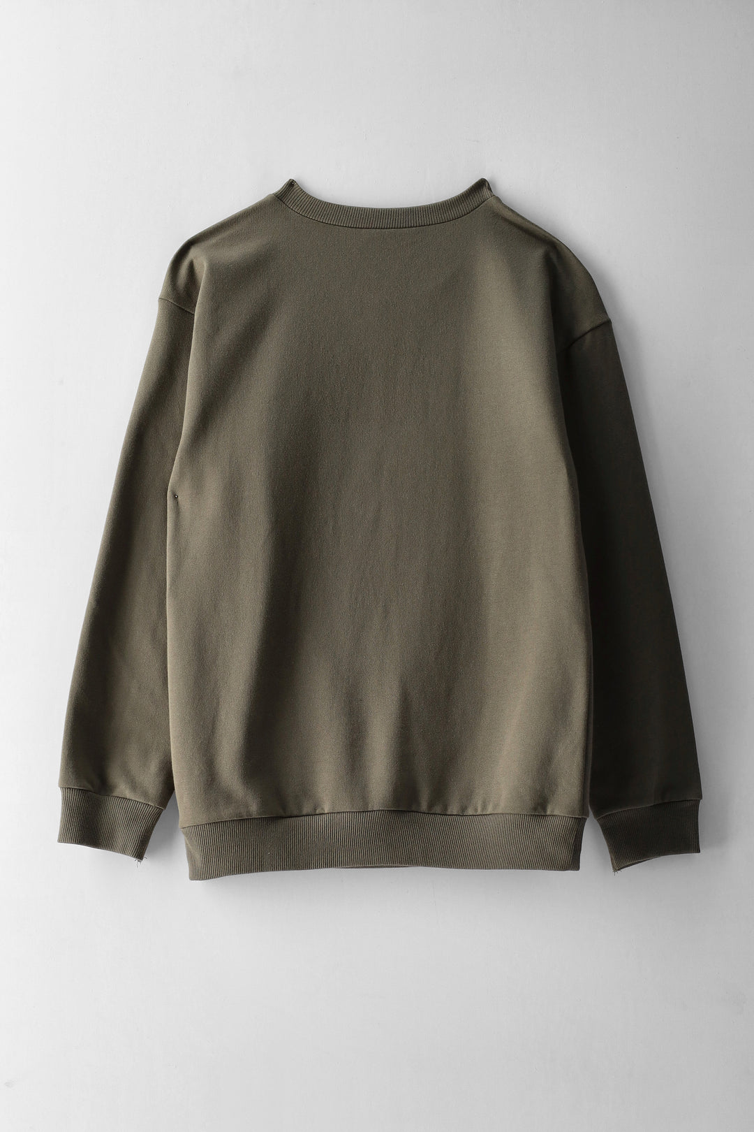 Boys Skateboard Print Fleece Crew Top - Olive