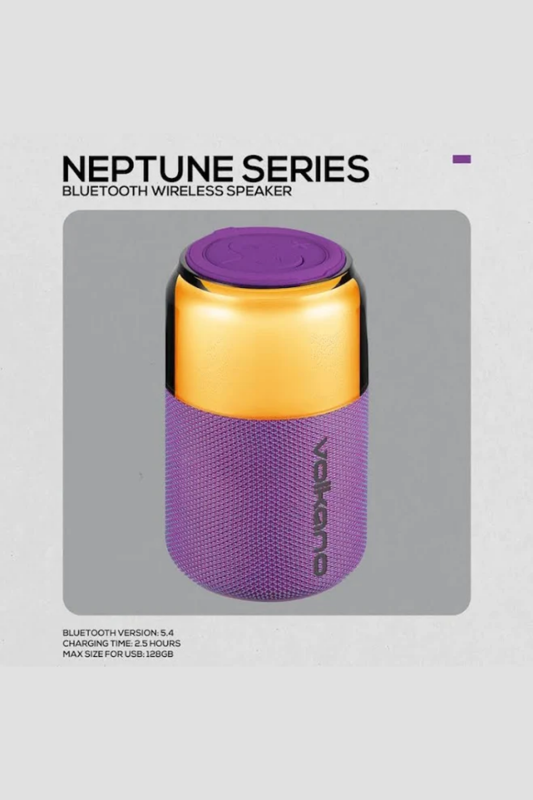Neptune Bluetooth Wireless Speaker - Purple