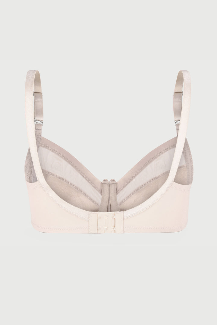 Matt & Sheer Underwire Bra - Beige