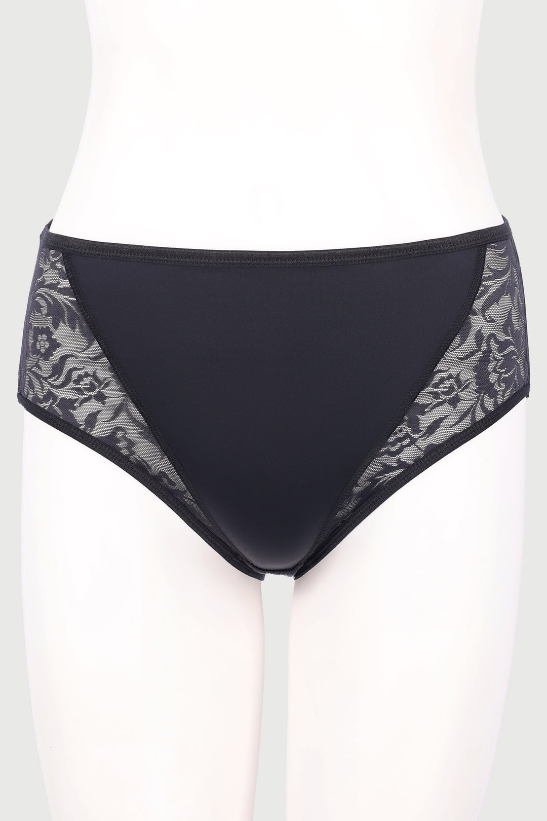 Miracle 2 Pack High Leg Panties - White/Black