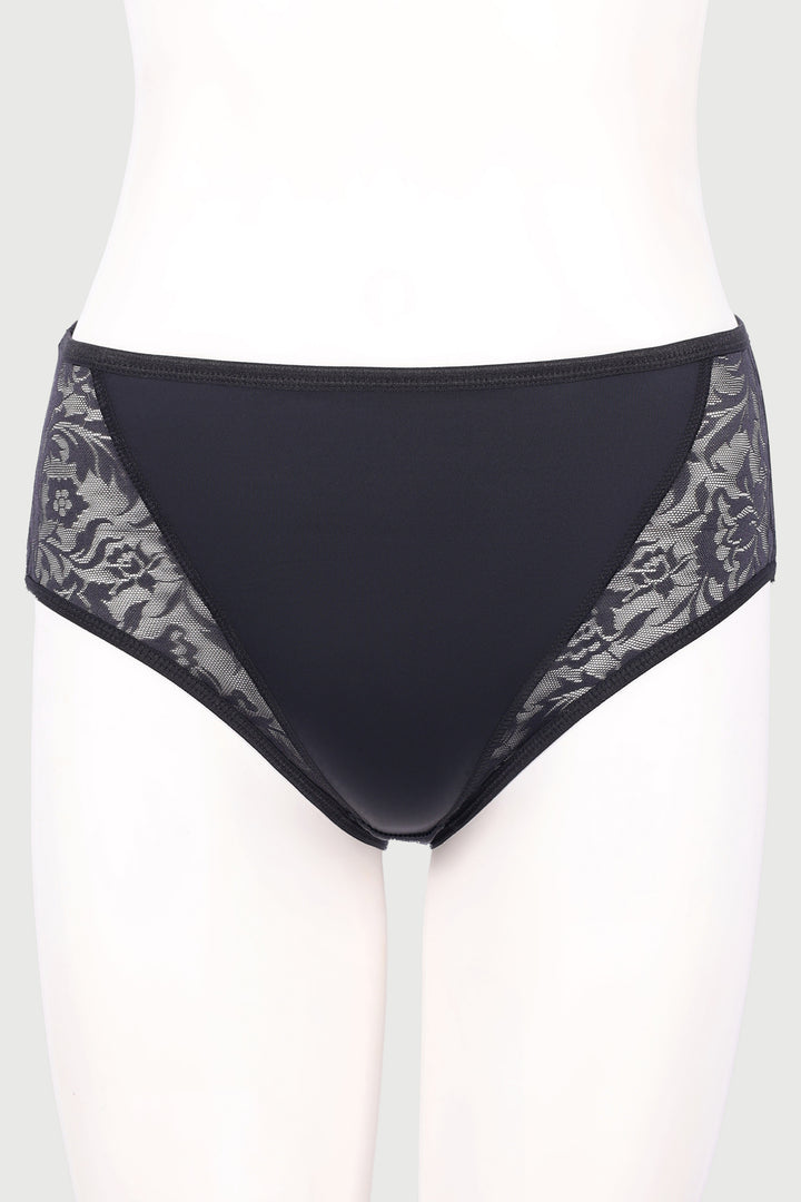 Miracle 2 Pack High Leg Panties - White/Black