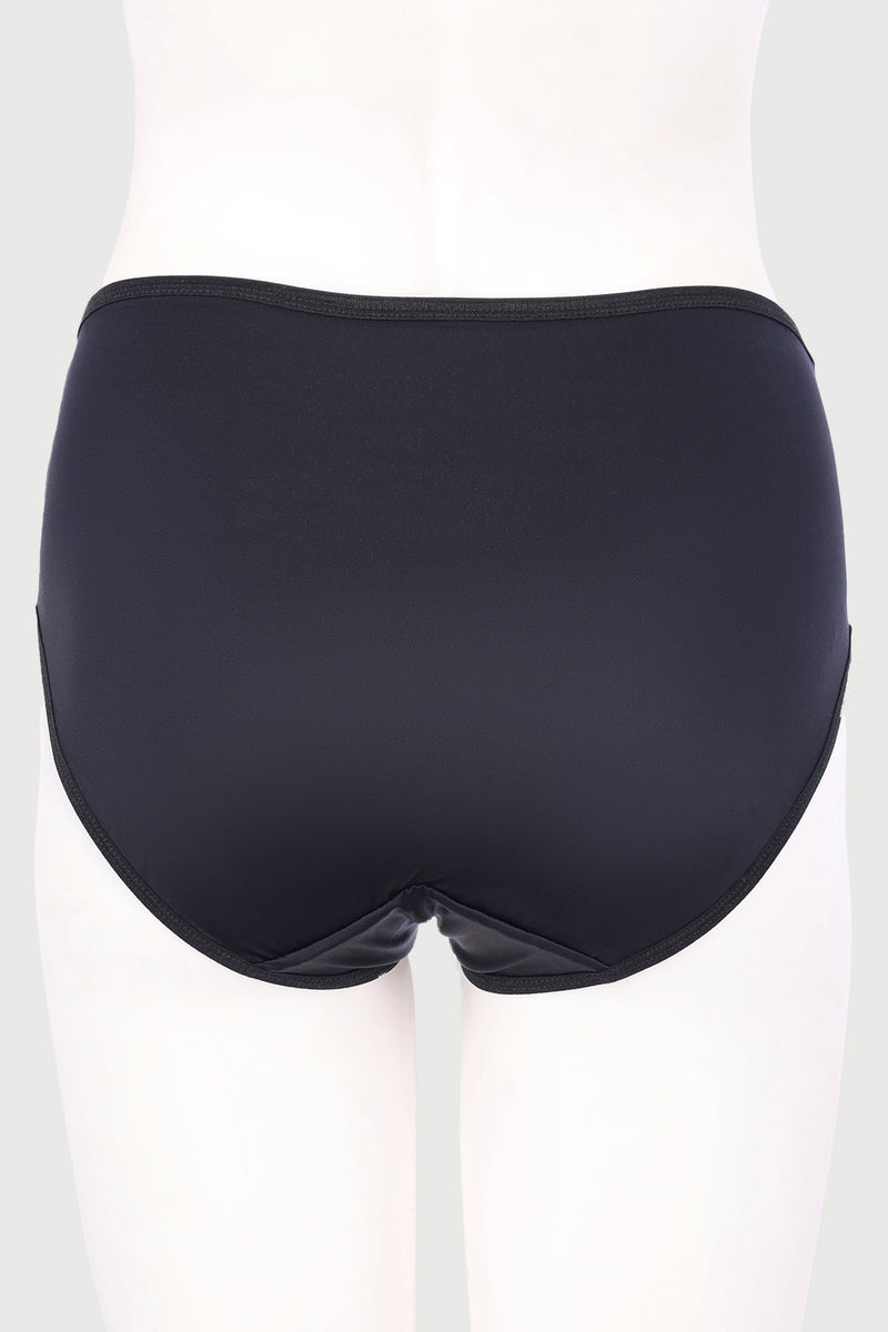 Miracle 2 Pack High Leg Panties - White/Black