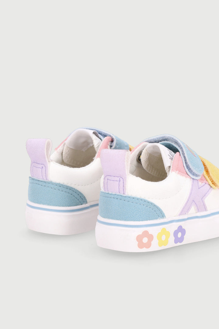 Keedo Baby Girls Flower Skate Sneaker - Light Pink
