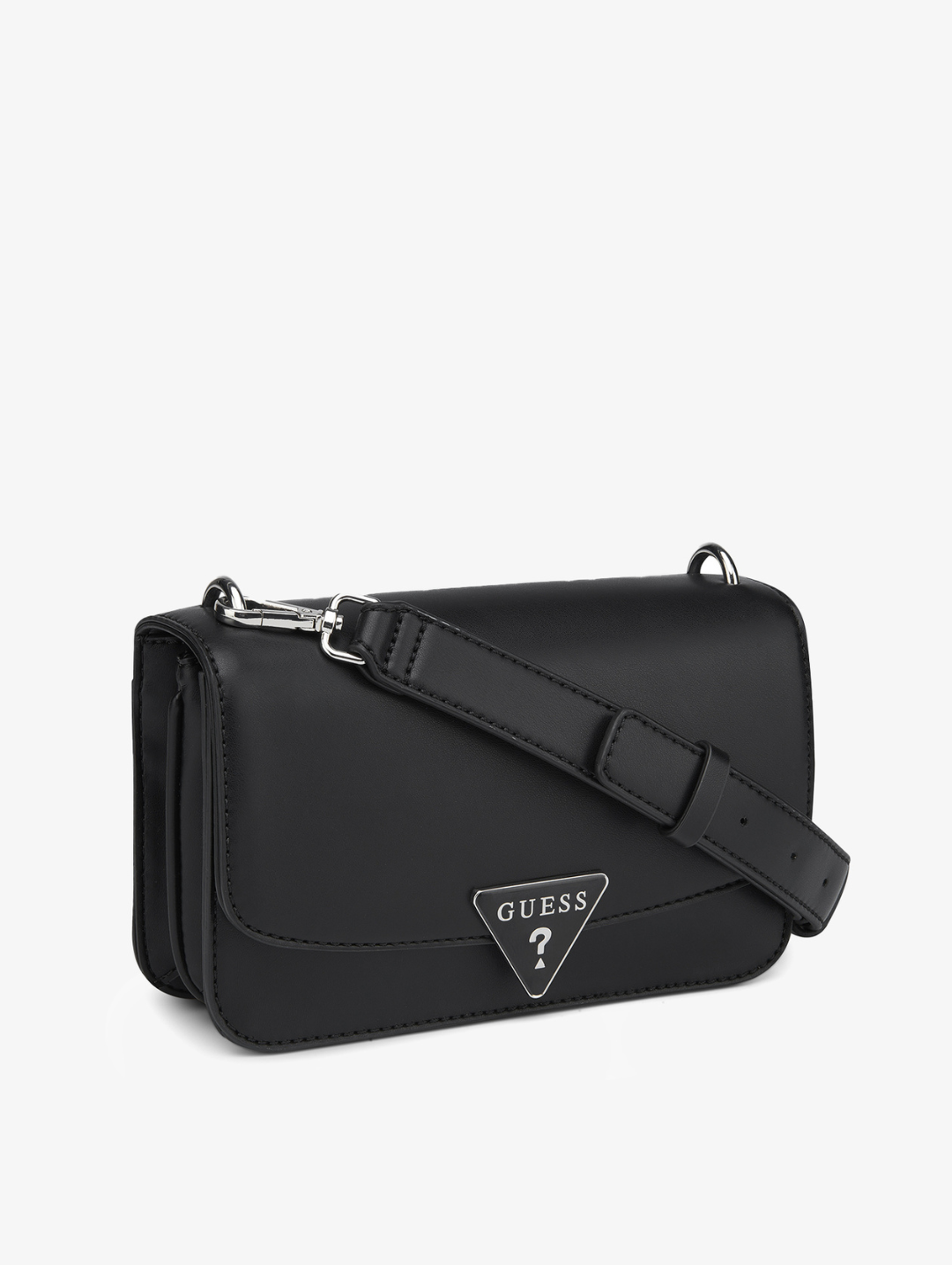 Esmeray Flap Crossbody Bag - Black