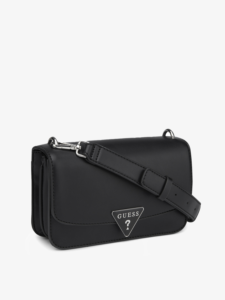 Esmeray Flap Crossbody Bag - Black