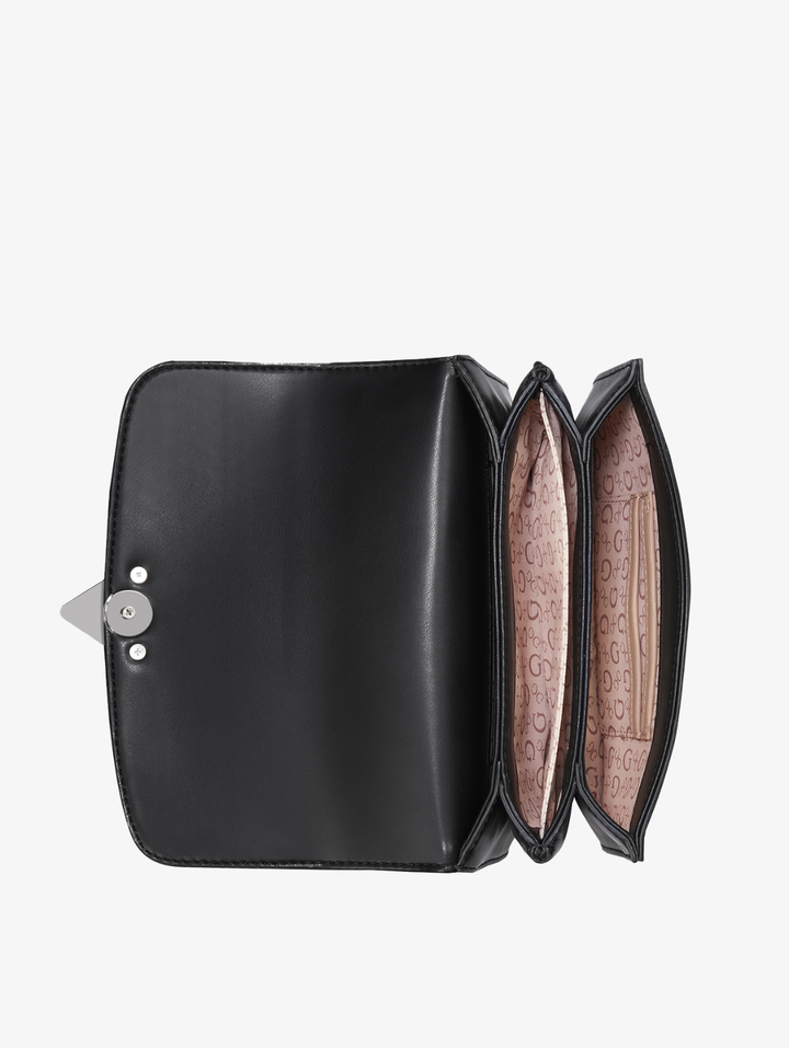 Esmeray Flap Crossbody Bag - Black