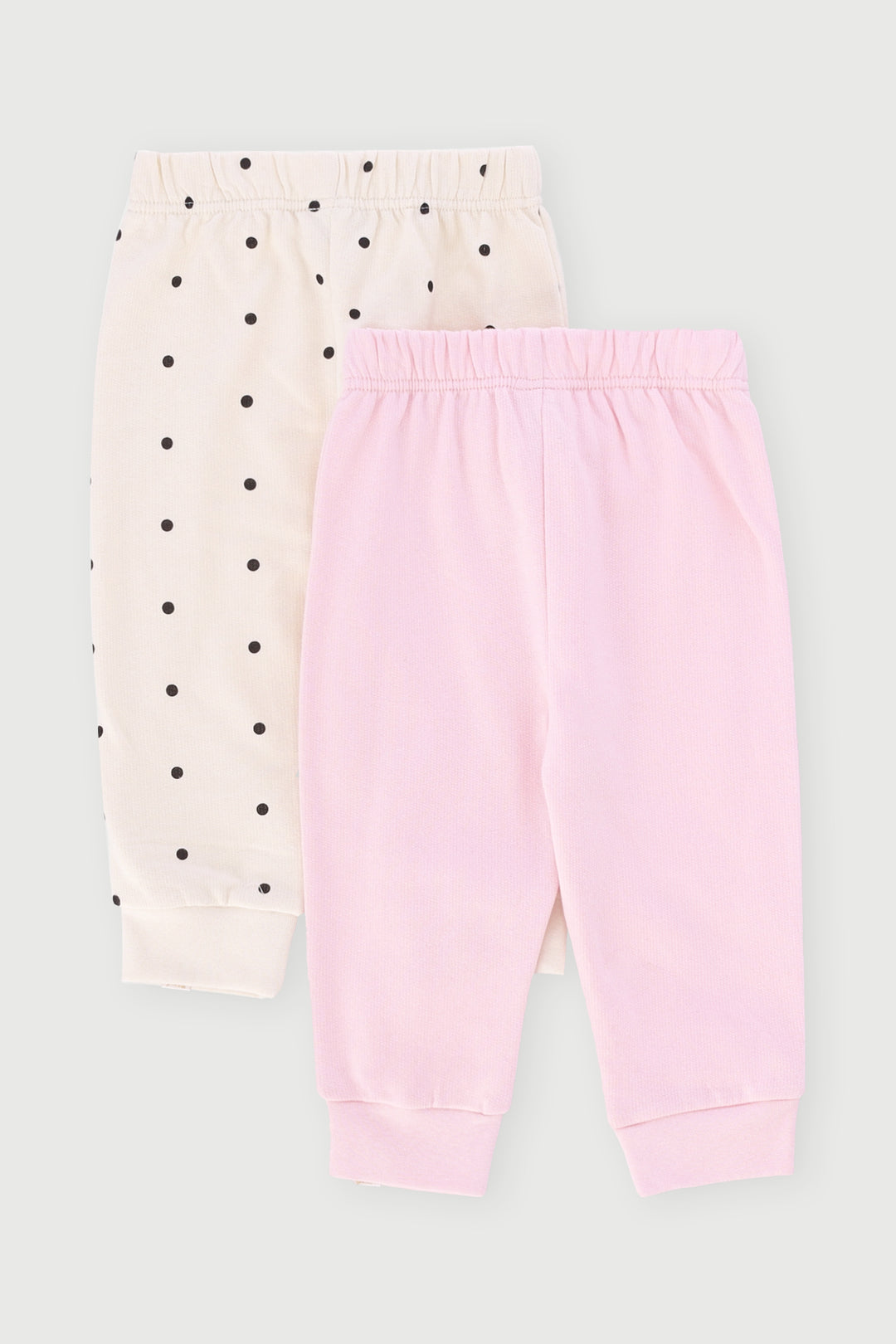 Baby Girls 2 Pack Butterfly  Polka Dot Jogger - Pink