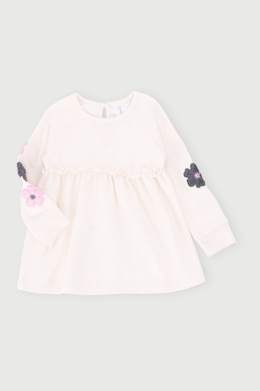 Baby Girls Flower Fleece Dress - Dusty Pink Edgars Baby Girls Flower Fleece Dress - Dusty Pink Edgars