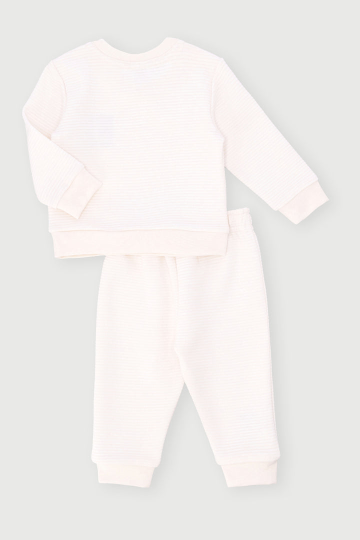 Baby Boys New York Bubble Quilted Set - Cream Multi